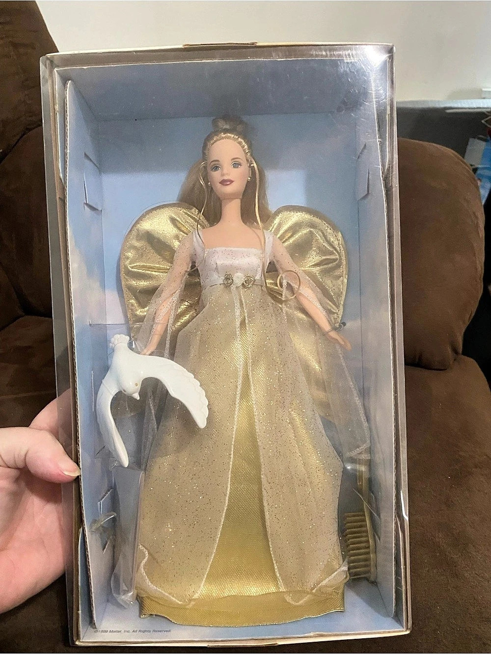 Barbie Angelic Inspirations Barbie Doll Gold Doll NIB Avon
